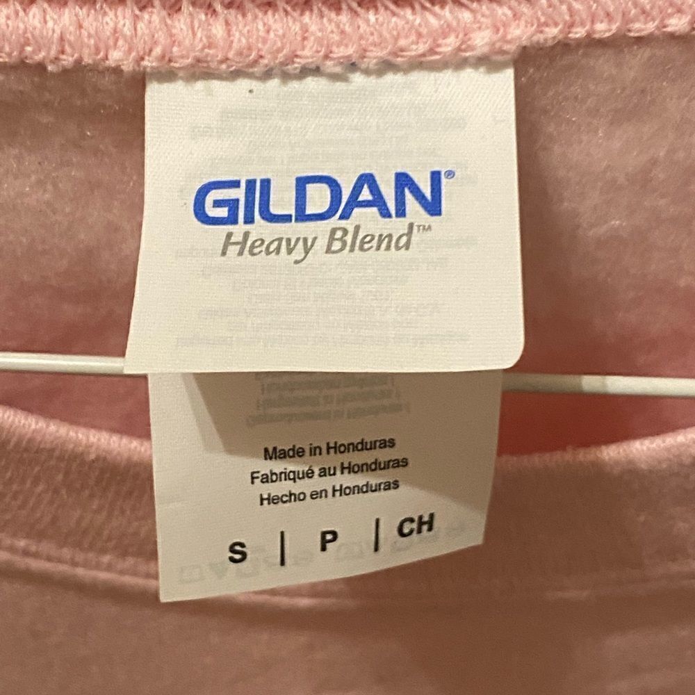 (NWT) Pink Lily Boutique light pink with red heart sweatshirt size small - Picture 2 of 5